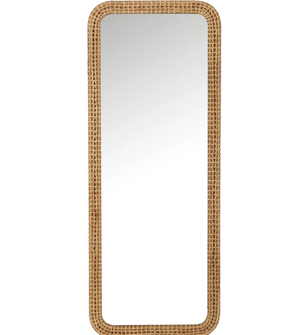 Lustro stojące RECTANGLE 122 cm naturalne