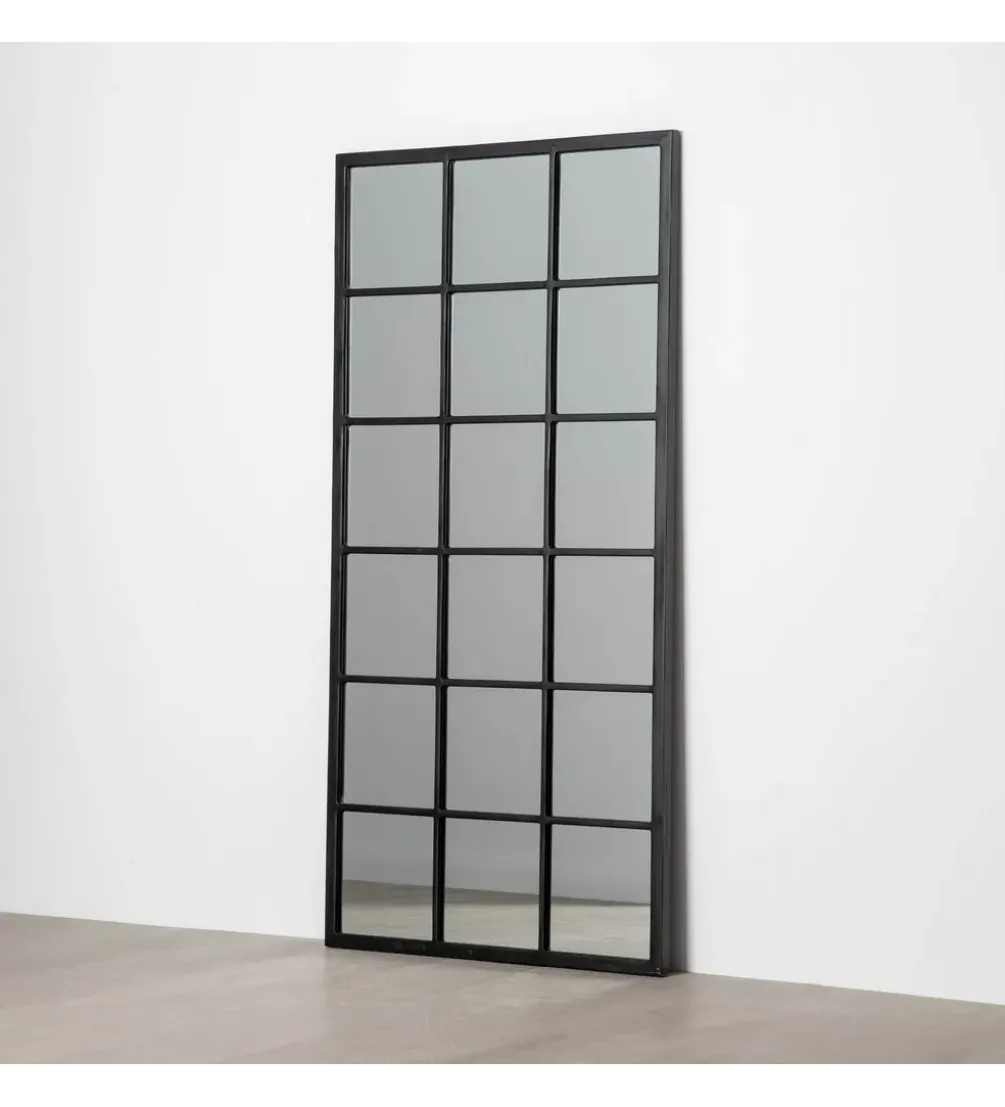 Lustro TAGE 180 cm drewno jodła czarne