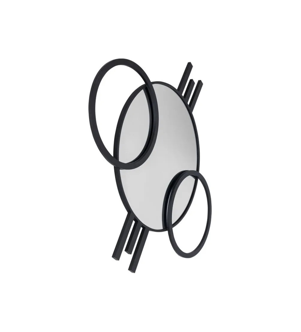 Lustro TRIPLE CIRCLE 124 x 119 cm czarne