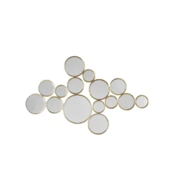 Lustro wiszące BUBBLES 138 x 93 cm złote