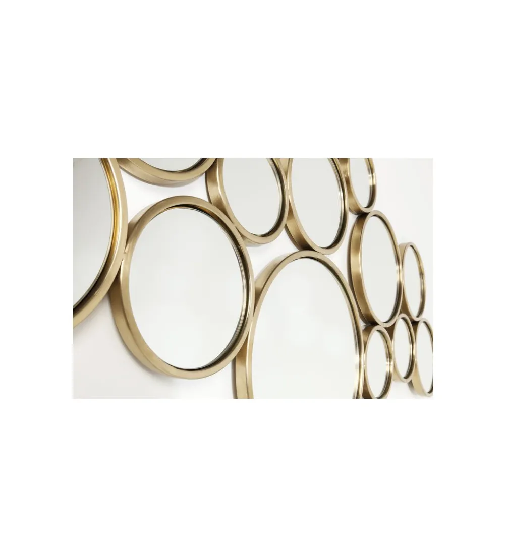 Lustro wiszące BUBBLES 138 x 93 cm złote