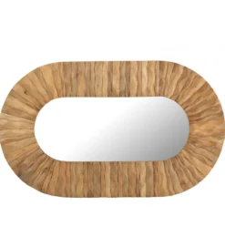Lustro wiszące CURVE 152 cm naturalny