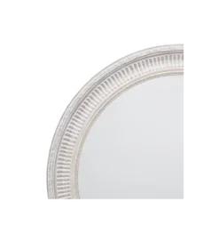 Lustro wiszące DEAY 80 cm drewno paulowni szare