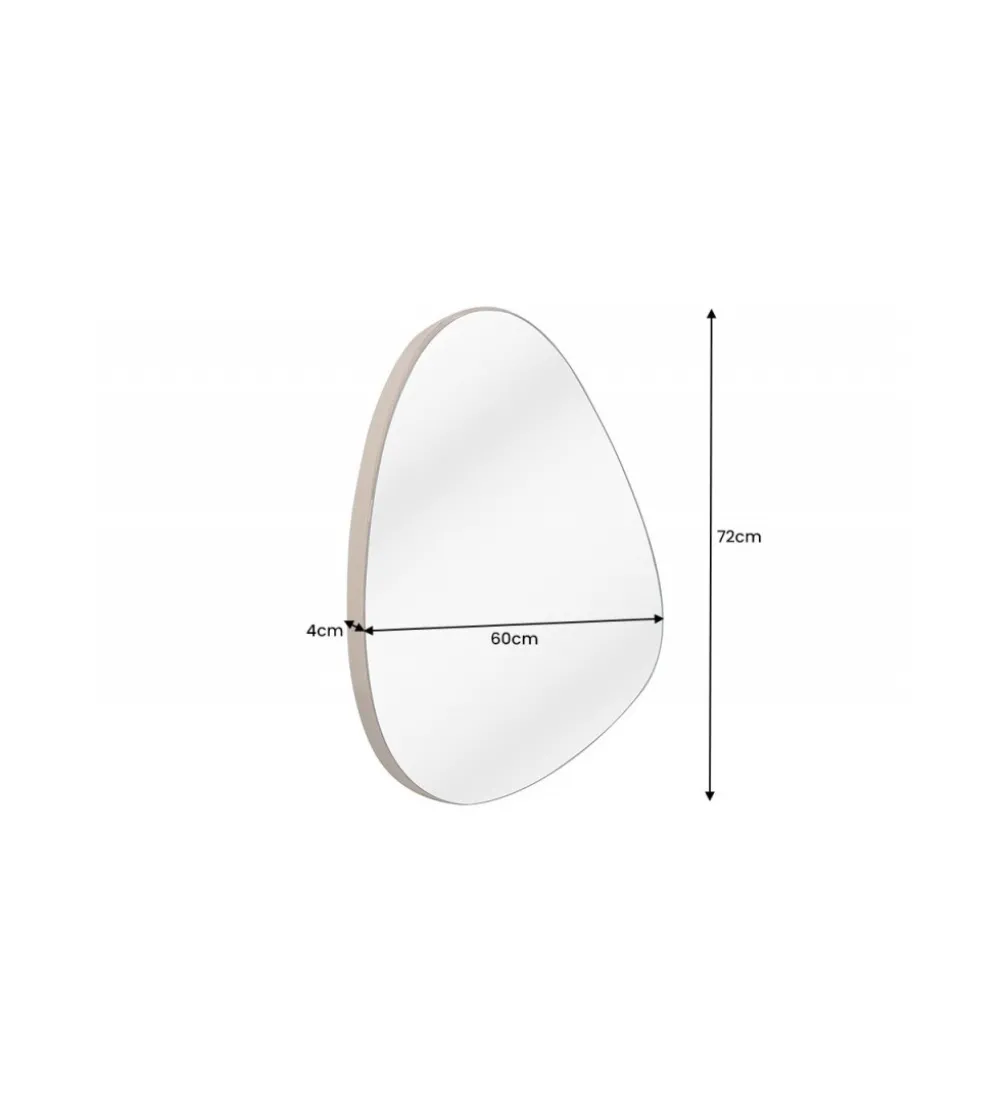 Lustro wiszące DEFORME 60 cm dąb naturalny