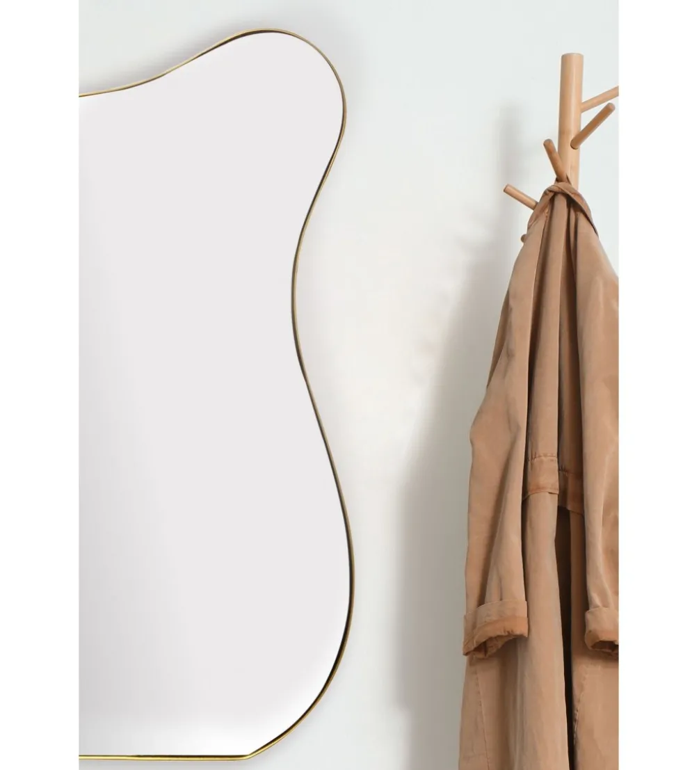 Lustro wiszące DEFORME 100 cm złote