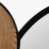 Lustro wiszące ESPEJONA 123 cm naturalne czarne