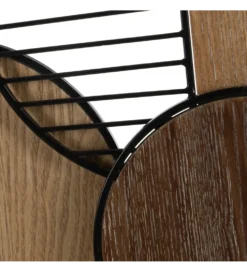 Lustro wiszące ESPEJONA 123 cm naturalne czarne