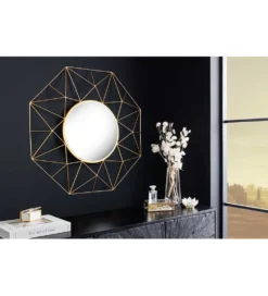 Lustro wiszące GORAN 80 cm złote