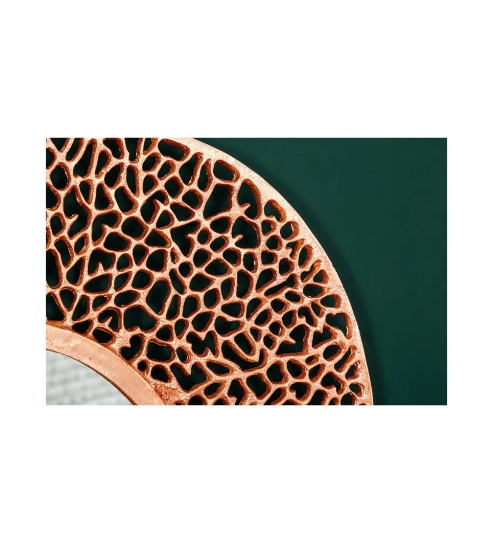 Lustro Wiszące Leaf 112 Cm miedziane