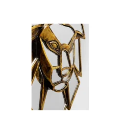 Lustro wiszące LION 35 cm złote