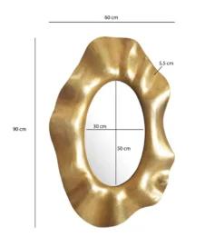 Lustro wiszące LUXI 60 cm antyczne złote