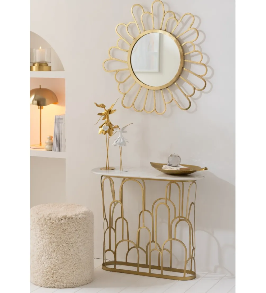Lustro wiszące MOZA 90 cm złote