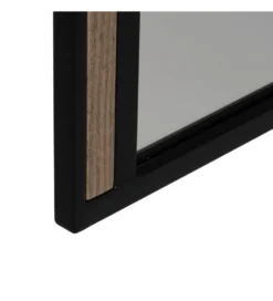 Lustro wiszące NAGATARO 45 x 100 cm czarne naturalne