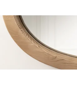 Lustro wiszące ORGANIC 105 cm drewno sosnowe