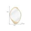 Lustro wiszące ORGANIC 90 cm złote