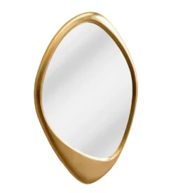 Lustro wiszące ORGANIC 90 cm złote
