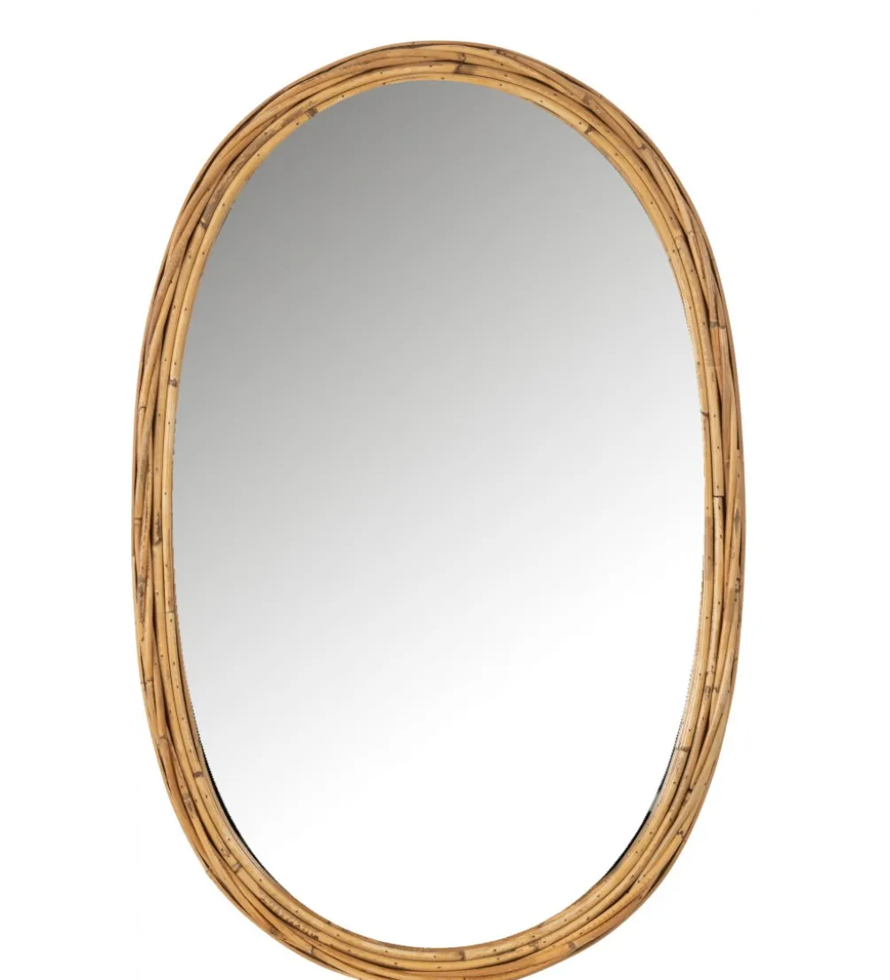 Lustro wiszące RECTANGLE 61 cm naturalne