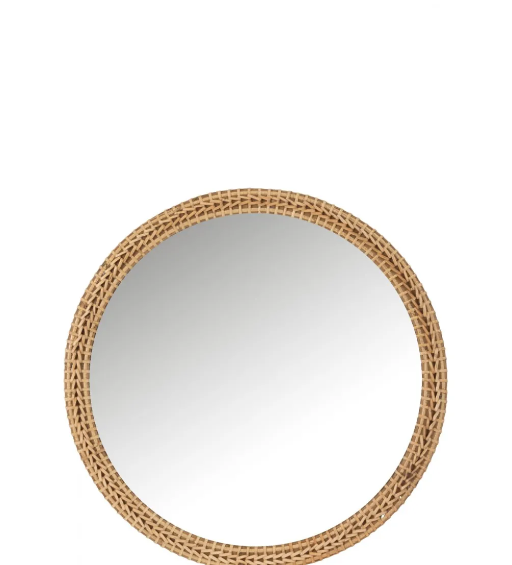 Lustro wiszące RECTANGLE 75 cm naturalne