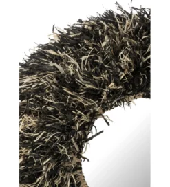 Lustro wiszące SISAL 115 cm czarno białe