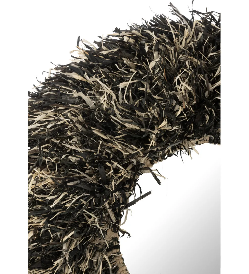 Lustro wiszące SISAL 115 cm czarno białe