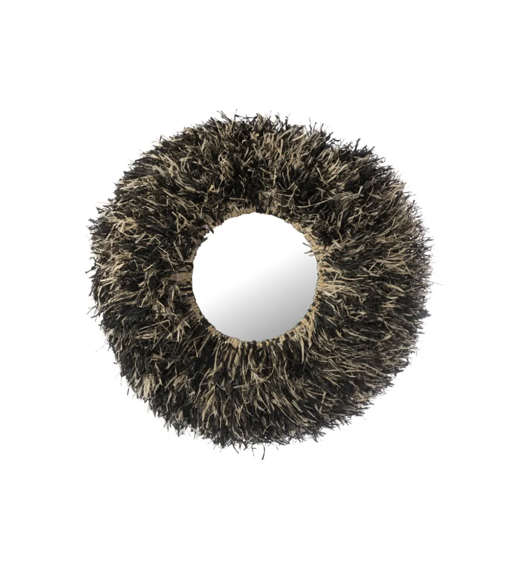 Lustro wiszące SISAL 115 cm czarno białe