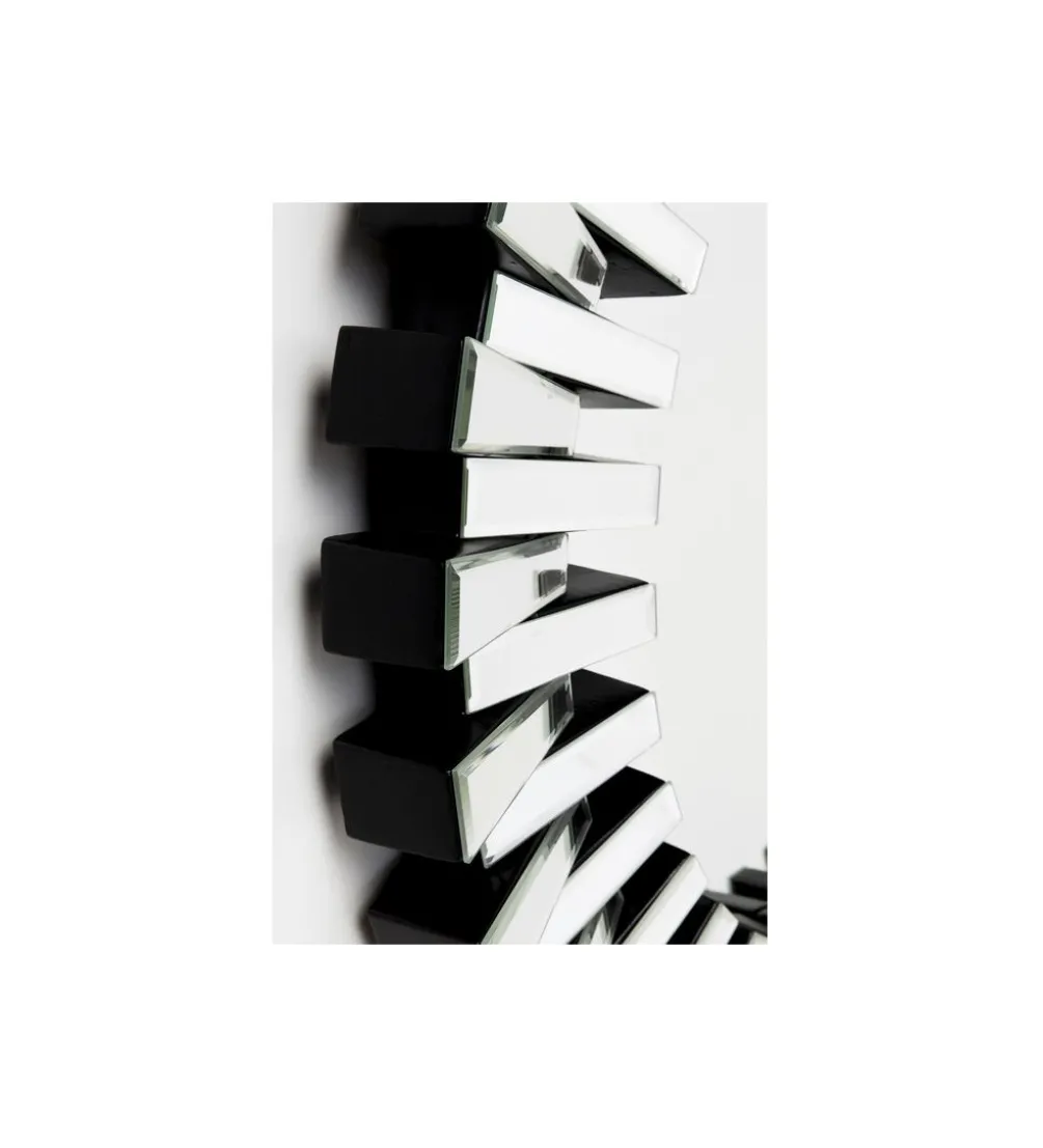 Lustro wiszące SPROCKET 92 cm srebrne