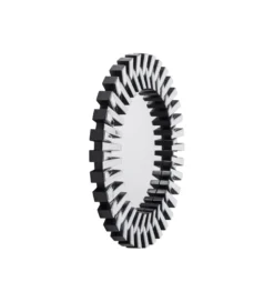 Lustro wiszące SPROCKET 92 cm srebrne