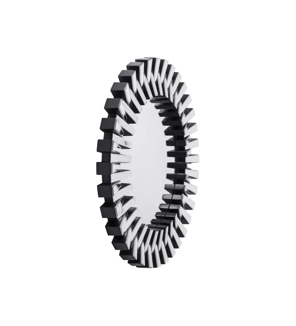 Lustro wiszące SPROCKET 92 cm srebrne
