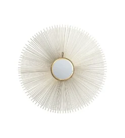 Lustro wiszące Sunbeam 90 cm złote