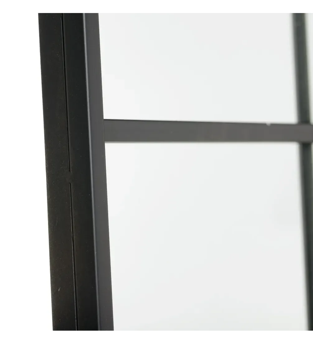 Lustro wiszące SYLAS 180 cm x 90 cm czarne