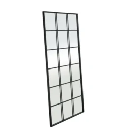 Lustro wiszące SYLAS 180 cm x 90 cm czarne