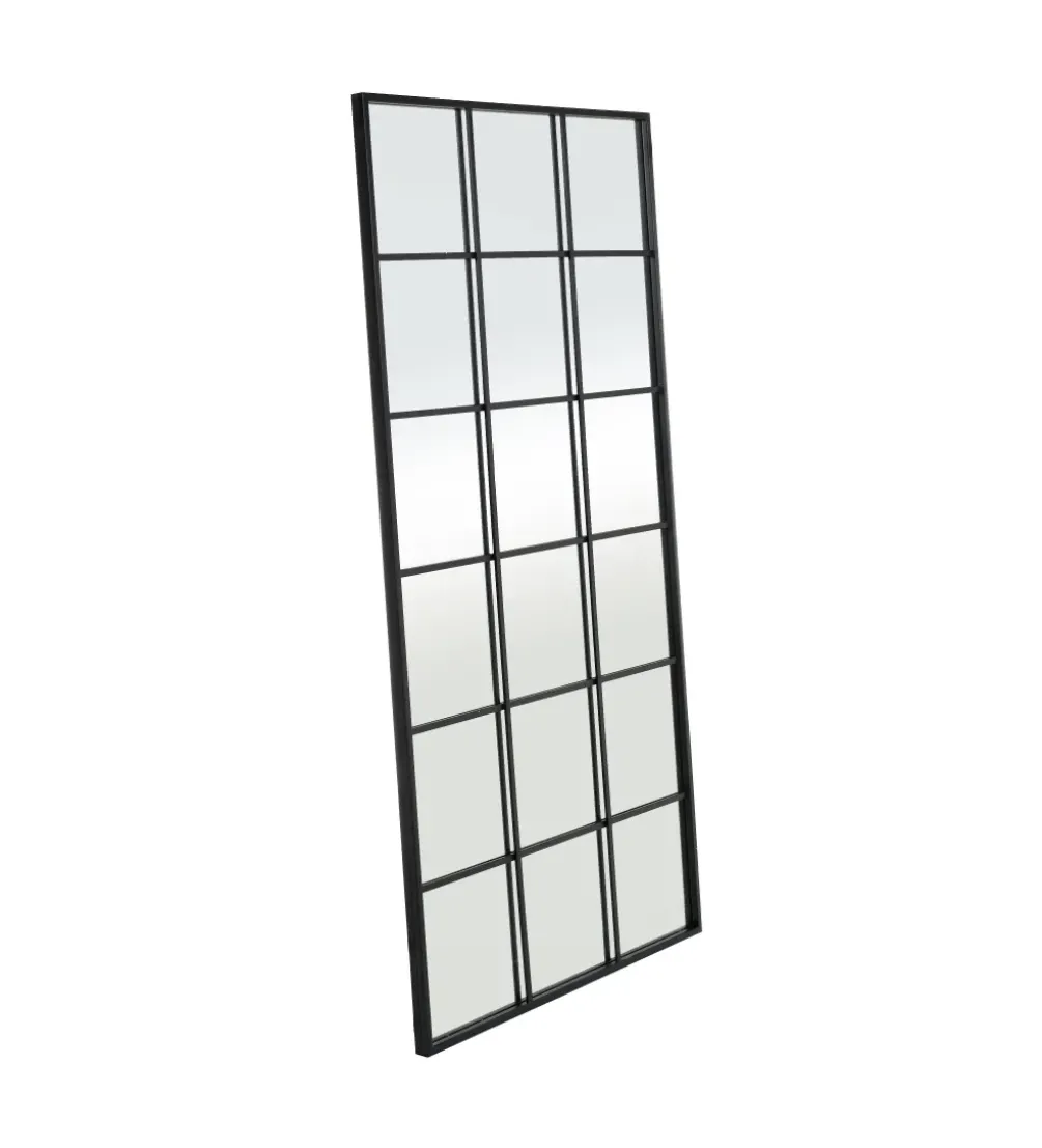 Lustro wiszące SYLAS 180 cm x 90 cm czarne
