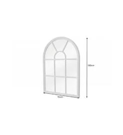 Lustro wiszące WINDOW Castillo 70 cm białe