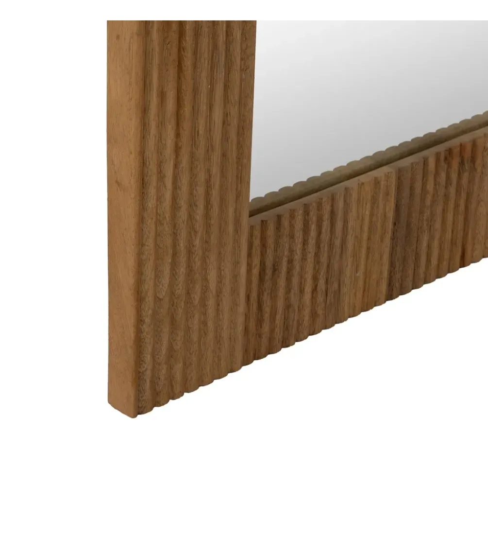 Lustro wiszące ZANMIK 110 cm drewno mango