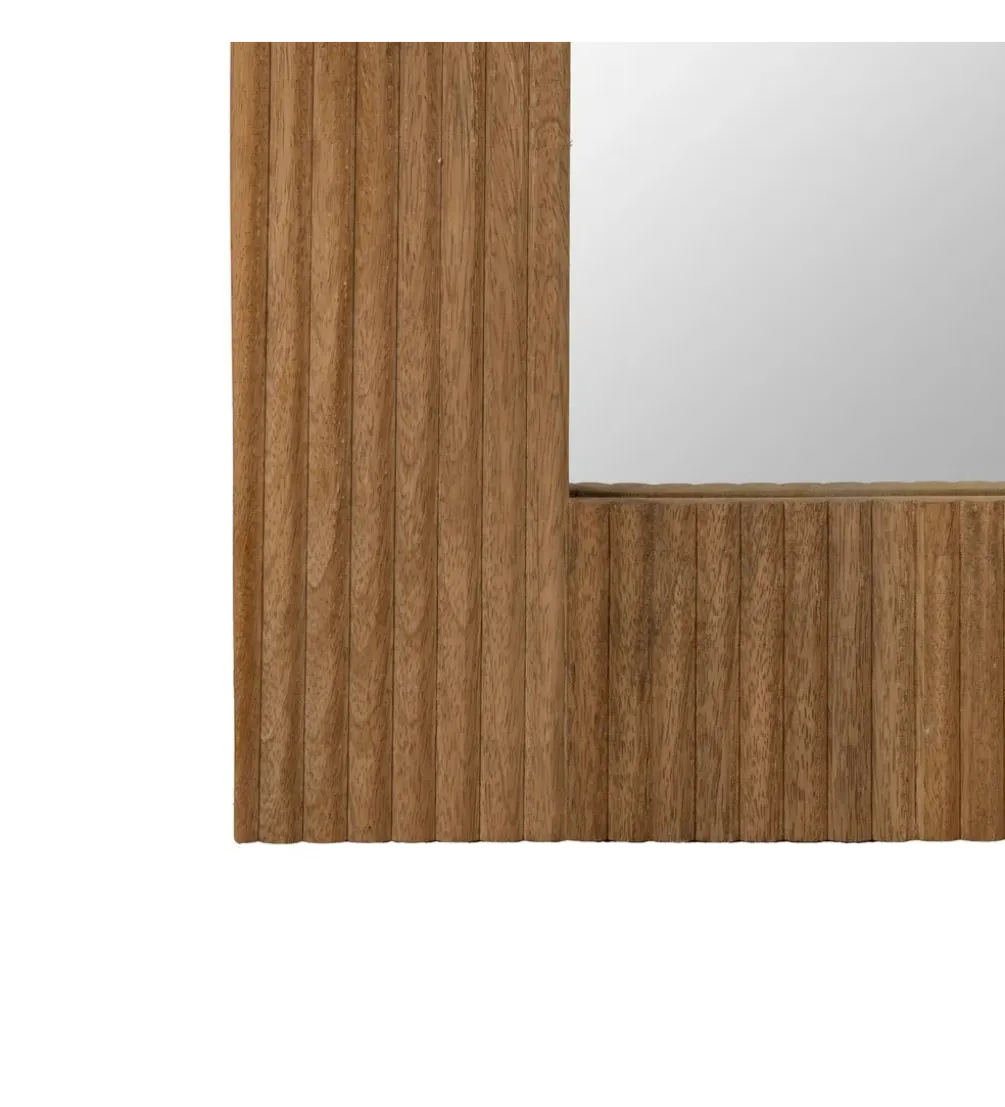 Lustro wiszące ZANMIK 110 cm drewno mango