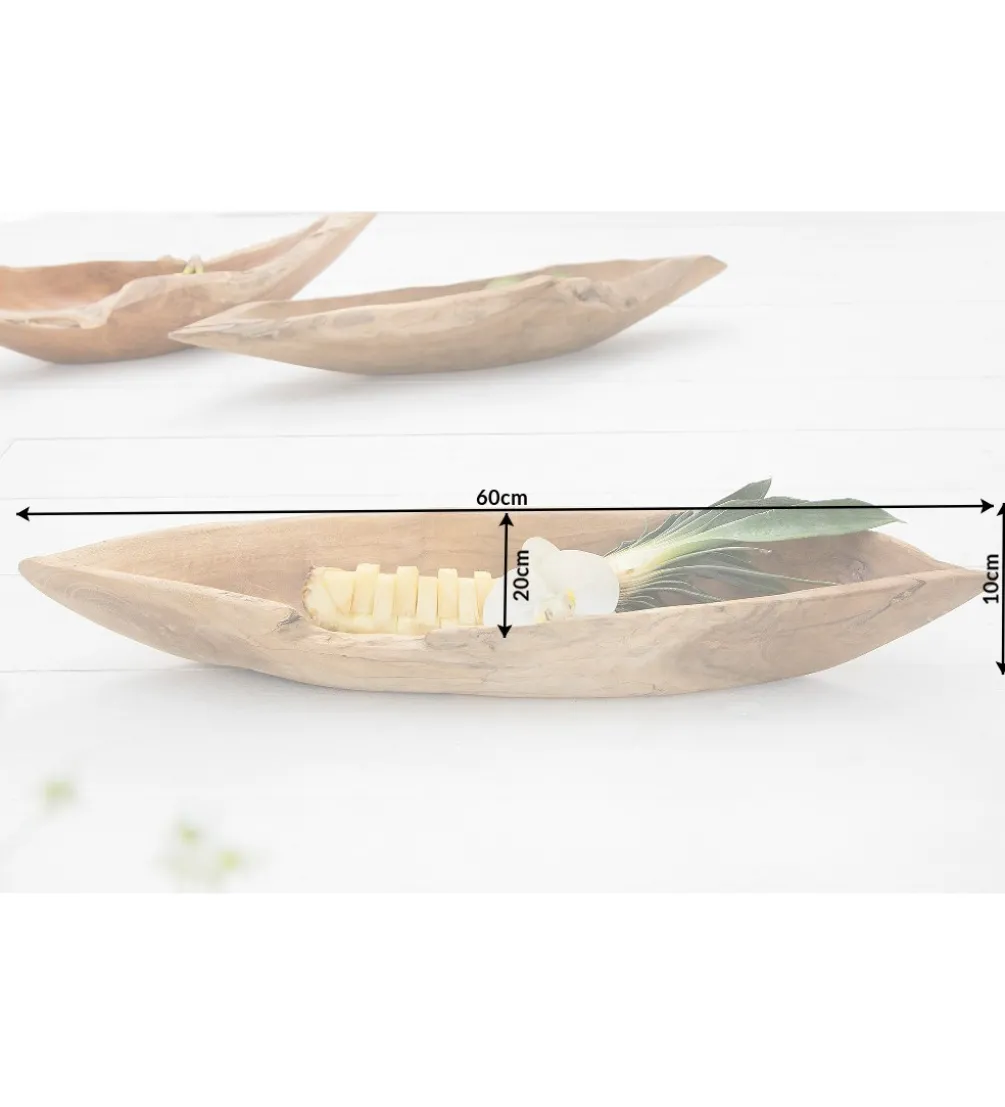 Misa drewniana Natur 60 cm drewno teak