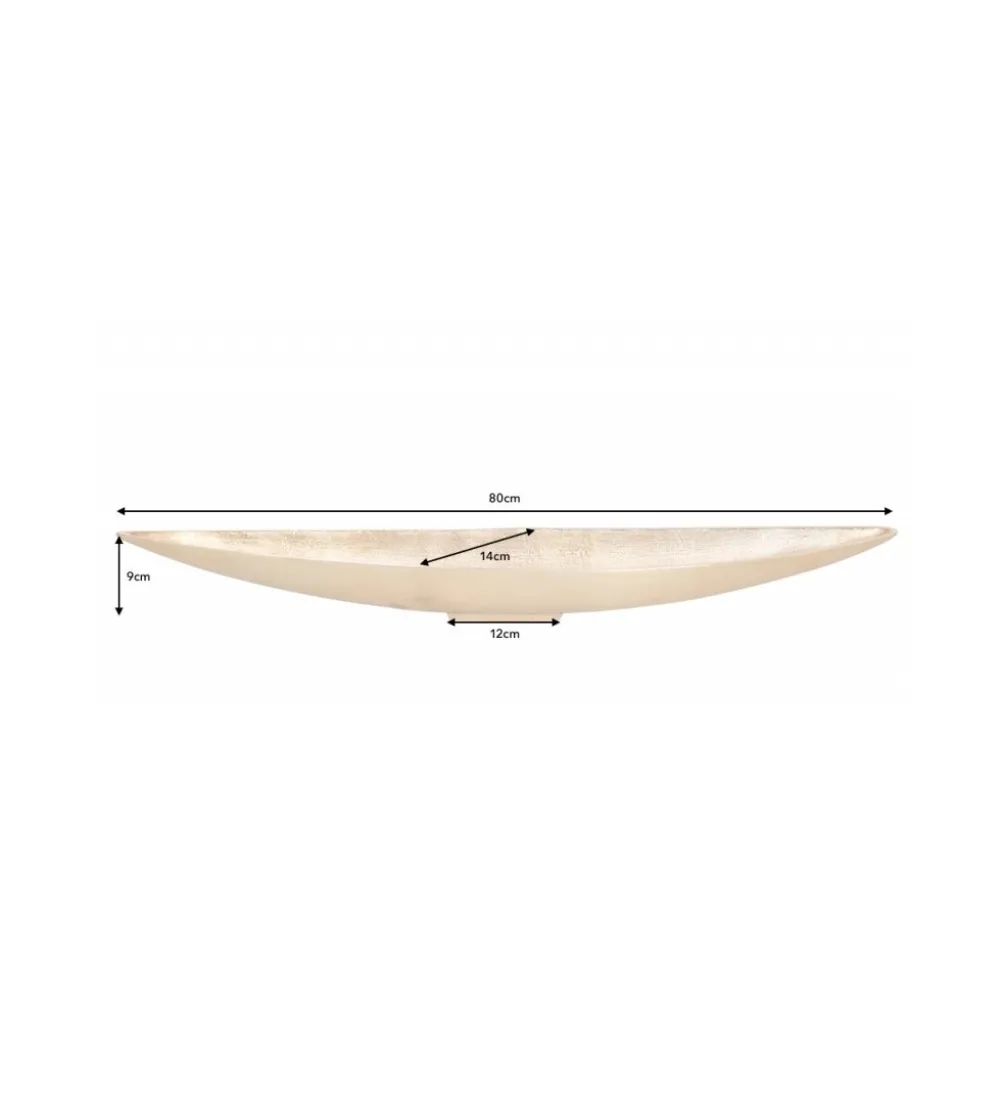 Misa Leaf 80 cm antyczny złoty