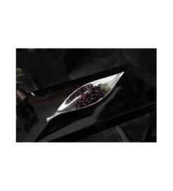 Misa Leaf 40 cm x 10 cm srebrna