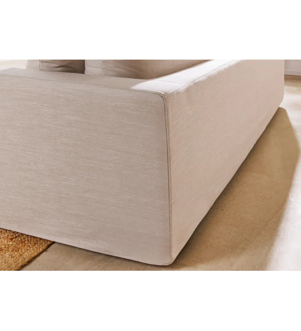 Modułowa sofa KILLIAN 94 cm z podłokietnikiem jasny beż