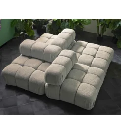Modułowa Sofa puf KILLIAN 94 cm bez oparcia Beżowy