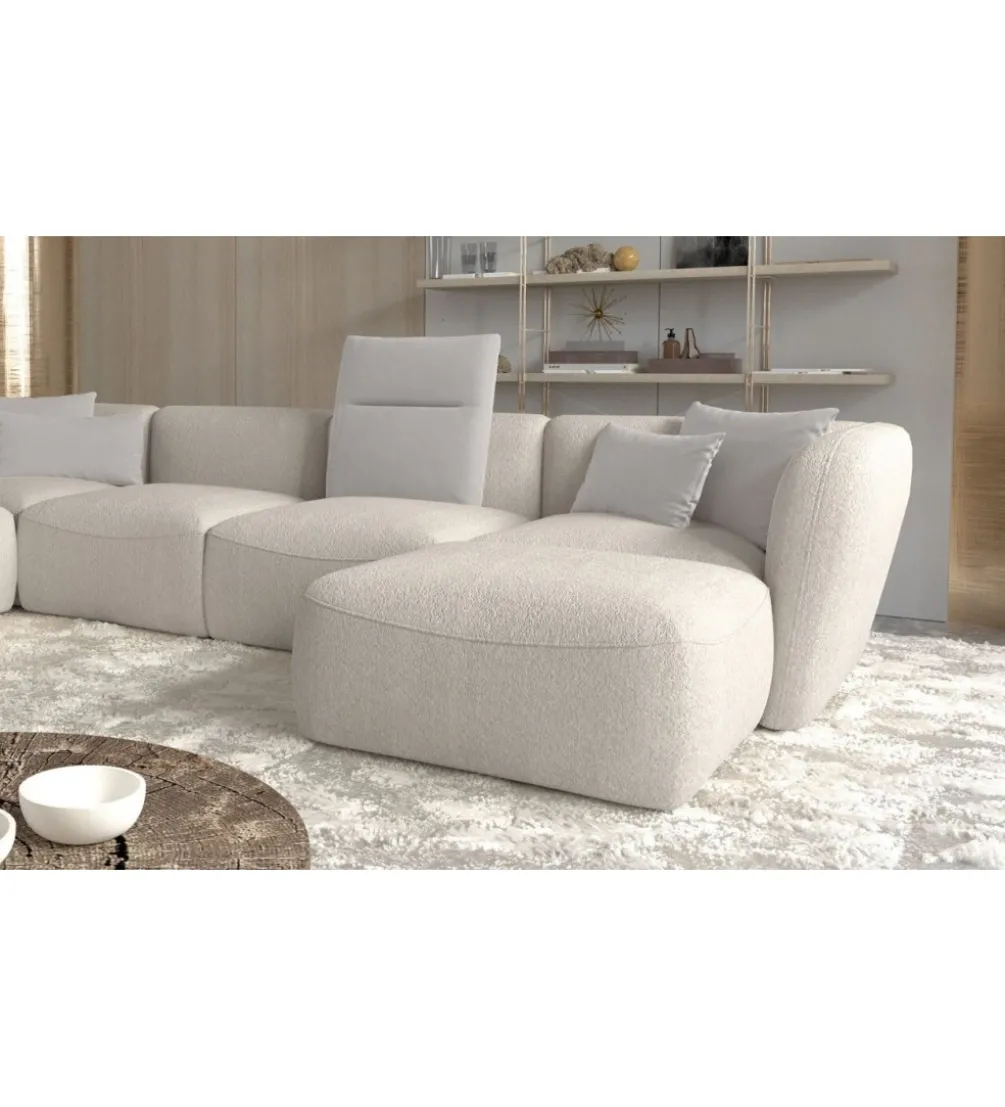 Narożnik BAHAMA Candelo XL 382 Cm Z Ottomaną Otwartą 190 Cm