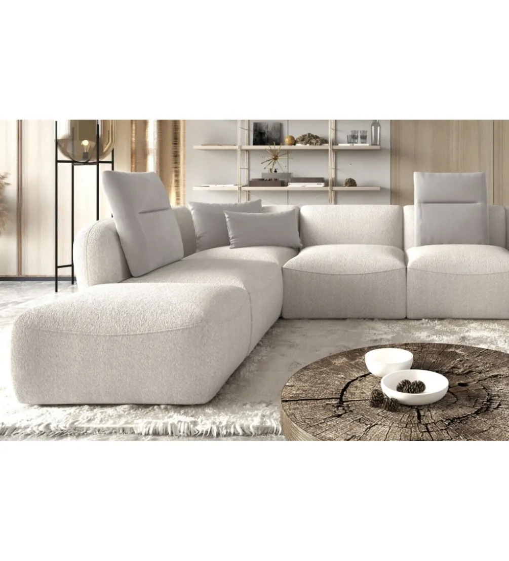 Narożnik BAHAMA Candelo XL 382 Cm Z Ottomaną Otwartą 190 Cm