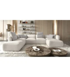 Narożnik BAHAMA Candelo XL 382 Cm Z Ottomaną Otwartą 190 Cm