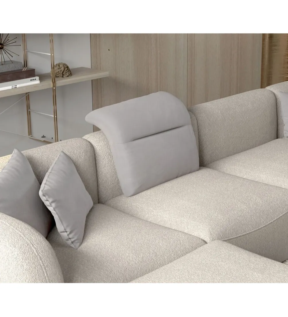 Narożnik BAHAMA Candelo XL 372 cm z ottomaną otwartą 172 cm