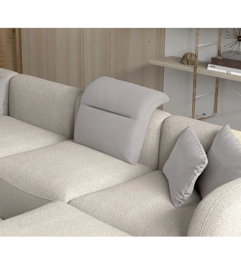 Narożnik BAHAMA Candelo XL 372 cm z ottomaną otwartą 172 cm