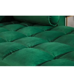 Narożnik CANIS velvet 260 cm ciemnozielony