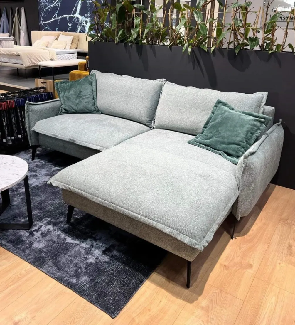 Narożnik rozkładany GLOSSY 226 cm z funkcją spania
