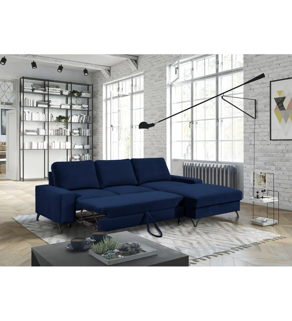 Narożnik rozkładany MAKO Flavio MINI 264 cm z funkcją spania