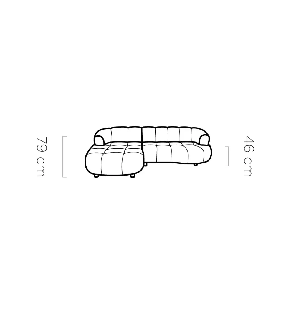 Narożnik VELPA S 284 cm Z Elektrycznie Wysuwanym Siedziskiem lewostronny