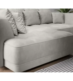 Narożnik z funkcją spania Big Sofa Tiga Box 286 cm z elektrycznie wysuwanym siedziskiem